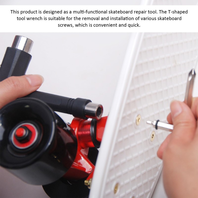 FDGGT 1 Set Skateboard Tool Keys and 1 Skateboard Spacer,