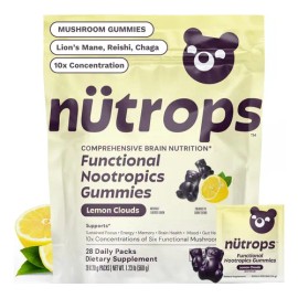 Nutrops Lions Mane Mushroom Gummies For Adults