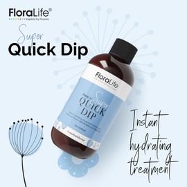 FloraLife Quick Dip - Instant Hydrating Treatment Solution for Preserving Fresh-Cut Flowers - 8oz