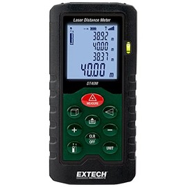 LASER DISTANCE METER, 0.05M TO 40M, Laser Distance Meter, Qty.1 | DT40M