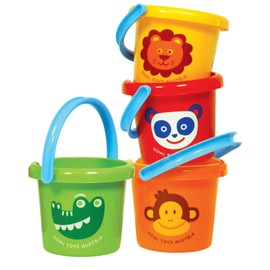 Gowi 558-03 Eimer, Durchmesser 16cm, Sandkästen und Sandspielzeug