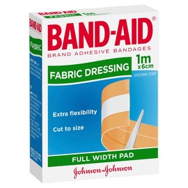 Band-Aid Fabric Dressing Full Width Pad 1m x 6cm