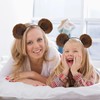 GWAWG 2PCS Headband Bear Ears Brown,Cute Care Movable Hairband Adult,Toddler