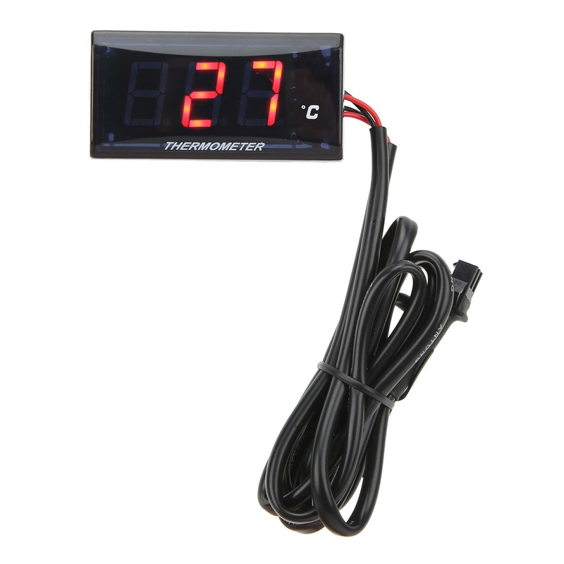 Motorcycle Digital Water Temperature Gauge Ultra Thin DC 12V LCD