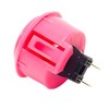 Sanwa Denshi Mount-on Push Button, 30⌀, safety pink
