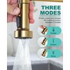 Pull Down Faucet Head Replacement: 3-Function Kitchen Faucet Sprayer Head