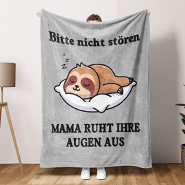 Niyewsor Geschenke für Mama, Flanelldecke Flauschig Mama Geschenk von Tochter Sohn, Mama Geburtstagsgeschenk, Beste Mama Decke Geschenk, Flanelldecke Geeignet für Muttertag, Weihnachten