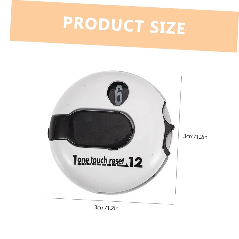 Outanaya Portable Golf Score Counter Hat Clip Durable Scoring Device