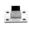 4 Pcs Square Post Bases Stainless Steel Flange Anchor Bases