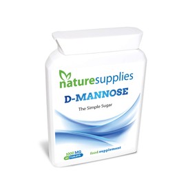 Naturesupplies D-mannose Tablets 1000mg, 60 Pack, Natural Ingredients, Coated Tablet, Easy to Swallow - Vegan Friendly, Manufactured in A GMP Facility…