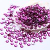 MEIBITE Meibite Fuchsia Flatback Rhinestones, Glass Rhinestones for Nail Art