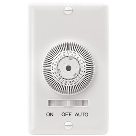 Prime Indoor 24 Hour Mechanical Timer 120 Volt White
