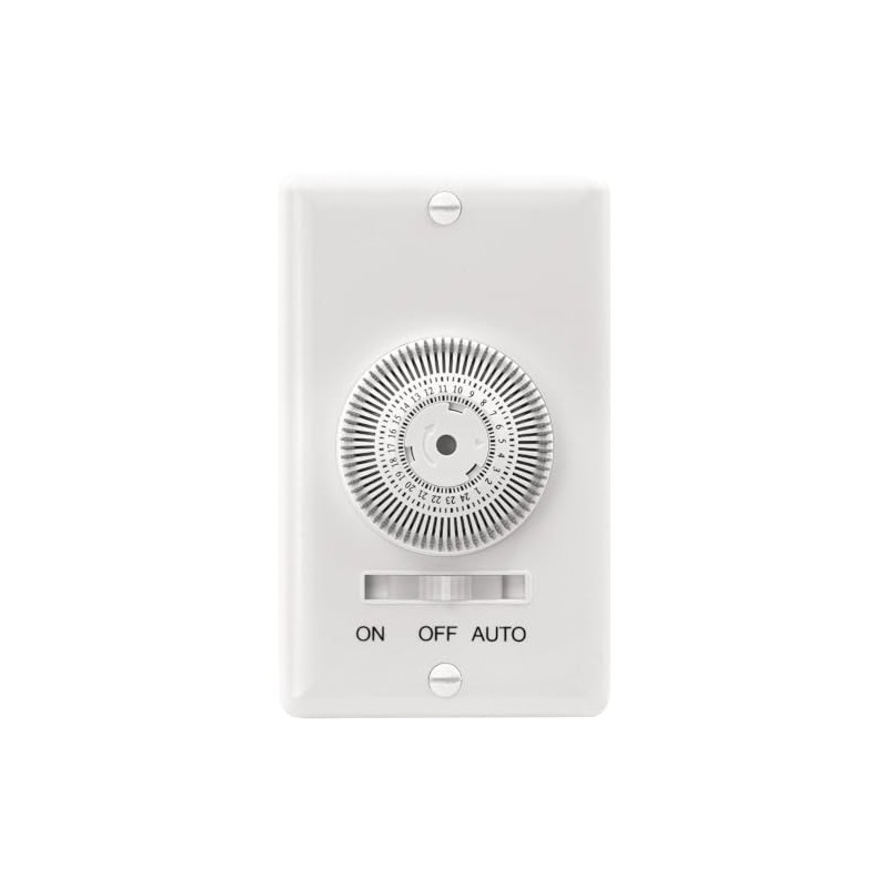 Prime Indoor 24 Hour Mechanical Timer 120 Volt White