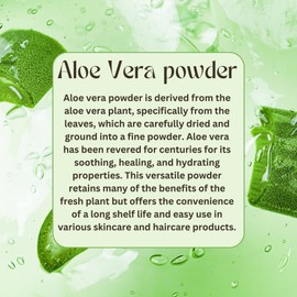 Herbs Botanica Aloe Vera Powder 100% Pure & Natural Aloe Powder for Hair, Skin, & DIY Beauty – Food-Grade Aloe Vera for Hair Growth & Natural Skincare – 2 oz Resealable Pack