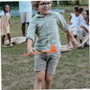 Kisangel 6 Sets Balance Game Egg Spoon Race Wooden Sensory