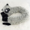 Novelty Draught Draft Excluder, Grey Cat Design Soft Micro Fleece