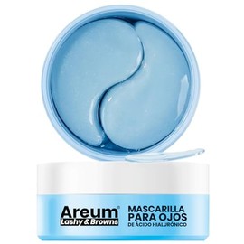 Parches para contorno de ojos Acido Hialuronico - mascarilla para contorno de ojos con Acido Hialuronico 60 piezas Areum Lashy Browns