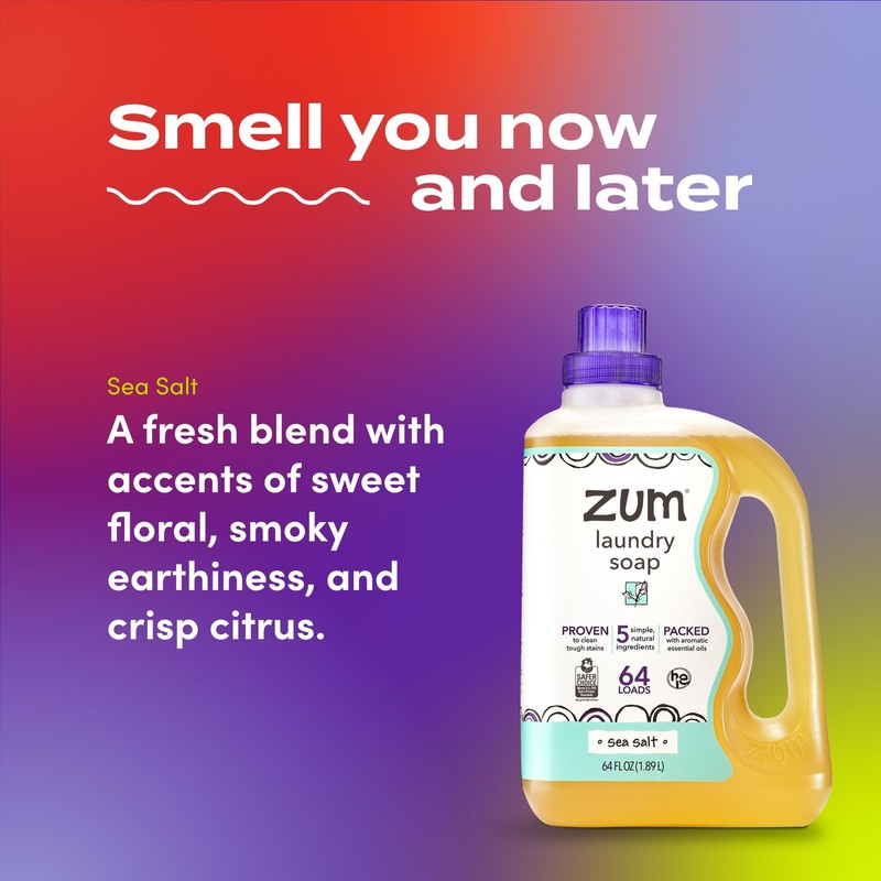 Indigo Wild Zum Clean Laundry Soap - Plant-Based Liquid Laundry