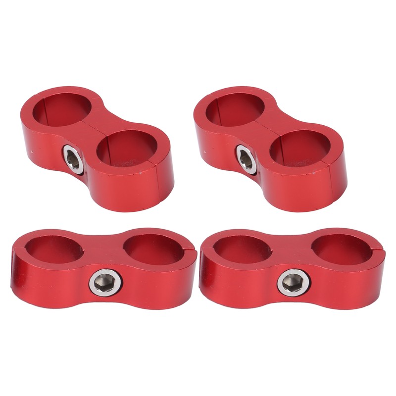 4PCS Hose Separator AN8 Automobile Oil Pipes Fixing Adapter Aluminum