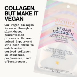 Pacifica Beauty, Vegan Collagen Hydro-Treatment Undereye & Smile Lines, Aging & Mature Skin, For Tired Skin, Dark Circles, Hyaluronic Acid, Bio-Degradable Patches, Eye Patches for Puffy Eyes, Vegan