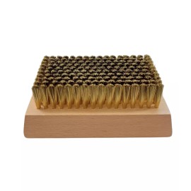 PrinteXEL Anilox Cleaning Brush w Brass and Extra Fine Grip 0.003  Wood Handle