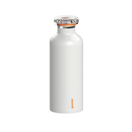Guzzini - On The Go, Energy Thermos Flask, Stainless Steel, White, Diameter 7.3 x Height 21.2 cm, 500 cc - 11670011