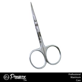 ProMax Professional Quality Cuticle Scissors Curved Satin Finish-Made of High Grade Surgical Stainless Steel .CE Mark-20-10011-12
