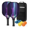 HITTIONA Pickleball Paddles Set of 2 - USAPA Approved Fiberglass