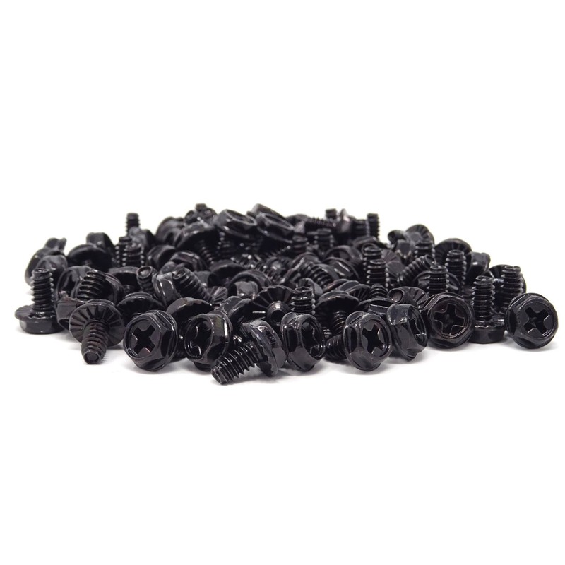 Honbay 100PCS 6#-32x6 Hex Phillips Head Replacement PC Computer Case