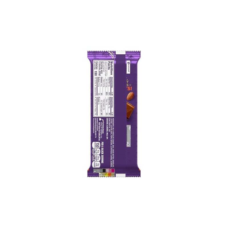 CADBURY DAIRY MILK Roast Almond Milk Chocolate Candy Bars, 3.5
