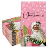 Kamiilah 60 Pink Santa Claus themed Guest Napkins 4.3 ×