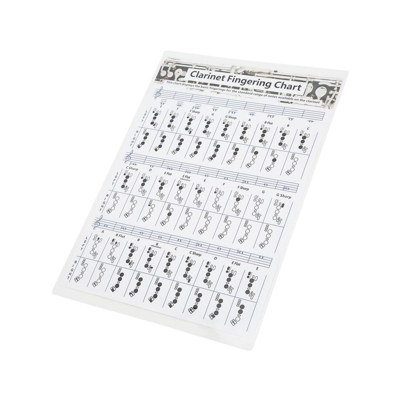 Clarinet Fingering Chart Clarionet Chords Poster Training Chart Musical Instrument