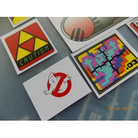 custom made Kenner Ghostbusters Proton Pack & PKE Meter Ghost Trap Replacement Stickers