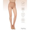 MeMoi Control Top Pantyhose with Backseam & Cuban Heels Nude/Red