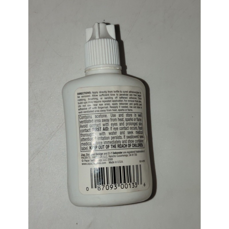 ZAP Z-7 Debonder Super Glue Remover 1 fl oz PT-16