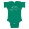 Chameleon Silhouette Baby Bodysuit (0-3 Months/Newborn, Green)