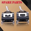 Twidec/3Pcs Heavy Duty Rocker One-Side Momentary Toggle Switch 16A 250V