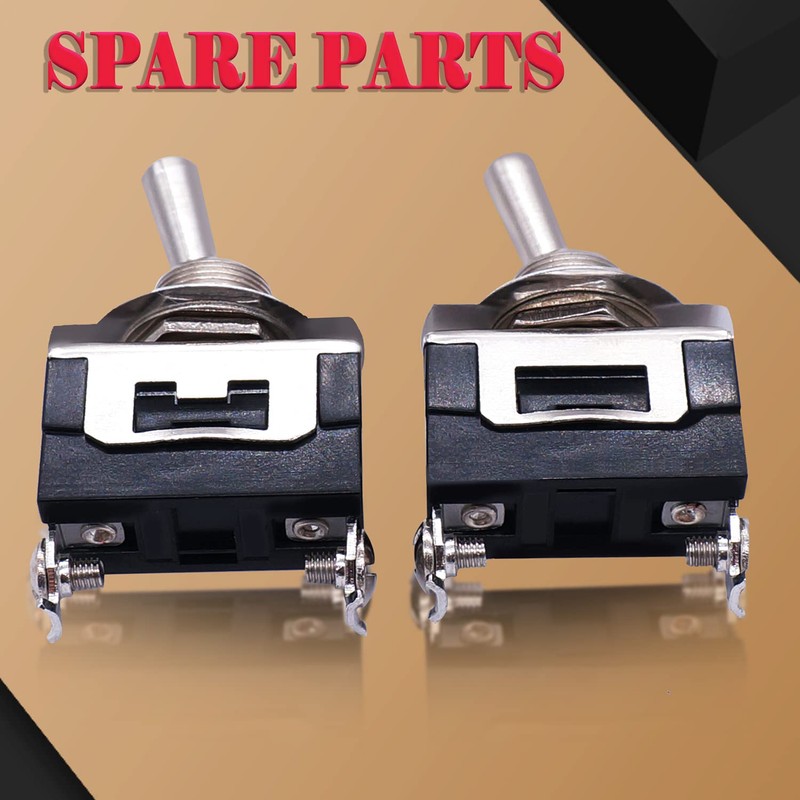 Twidec/3Pcs Heavy Duty Rocker One-Side Momentary Toggle Switch 16A 250V