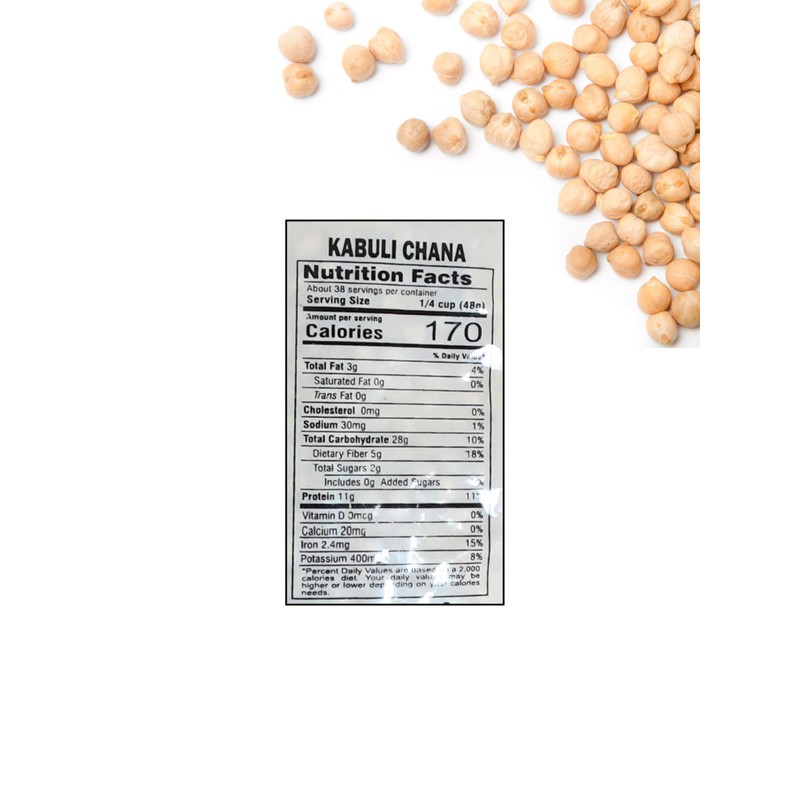 Kabuli Chana 4lb (Garbanzo Beans)