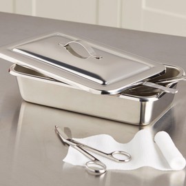 McKesson Instrument Tray, Strap Handle, 8 7/8 Inches, McKesson Brand 63-4255, 1 Count