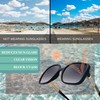 SQUAD Sunglasses for Women Adults Square Fashion with Glasses Case,