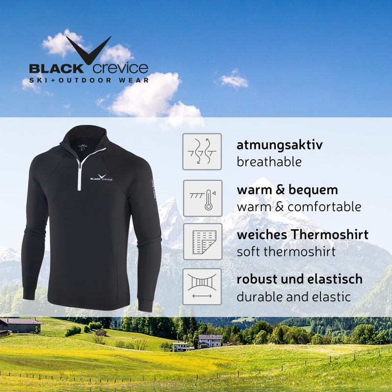 Black Crevice Men's Ski Jacket Multi-Coloured black/white Size:L