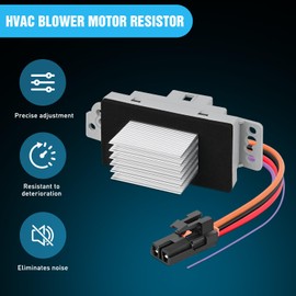 Nilight HVAC - Kit completo de resistencia de motor con arnés para vehículos Chevy, GMC - Silverado, Tahoe, Suburban, Sierra, Yukon XL reemplaza 1581773, 89018778, 89019351, 19260762, 15-80567