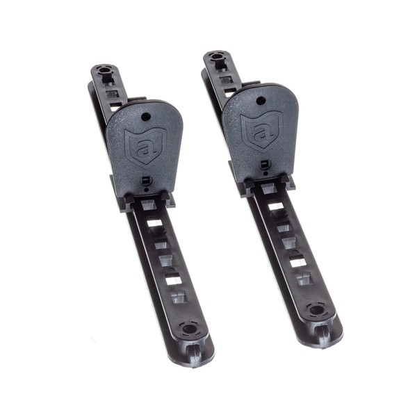 Attwood 11940-2 Universal Adjustable Kayak Foot Pegs/Foot Brace with Trigger Lock, Black Finish, Set of 2, 15 Inches