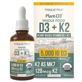 Plant-D3 + K2 5,000 IU D3 Strength (MenaQ7) Healthcare Vitamin