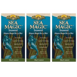 Pack of 3 - Sea Magic Dry Soluble Seaweed Extract Fertilizer - 90 Grams Total - Makes 198 US Gallons