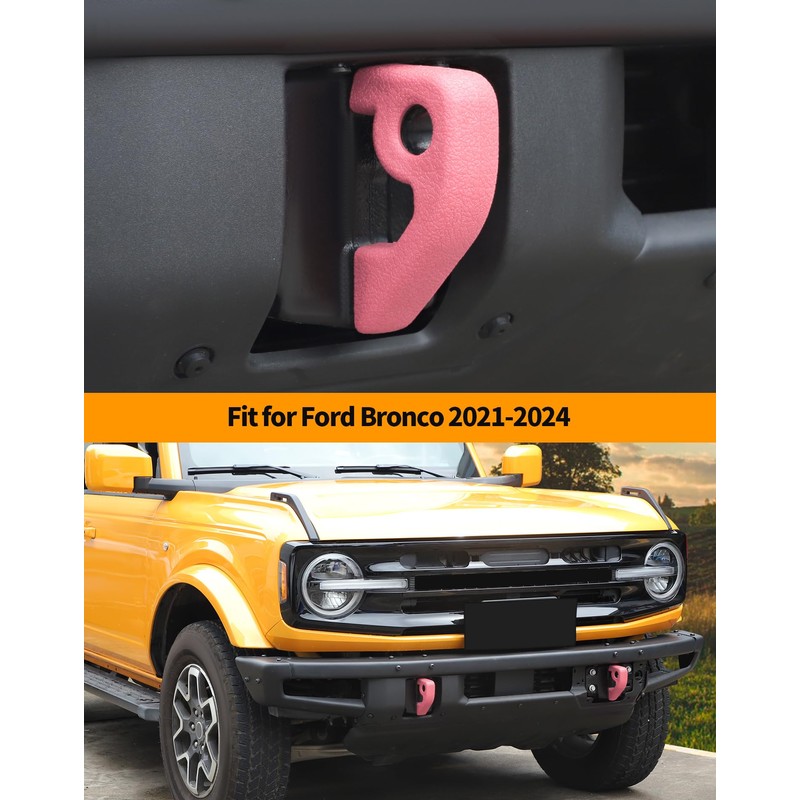 Hoolcar Front Bumper Tow Hook Covers Rubber Tow Hook Sleeve