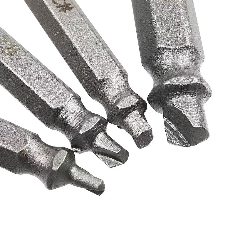 XFS Damaged Screw Extractor Set, 4 PCS HSS DIY Hand