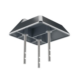 bima Quadro 971596 Overrun Support Steel Anthracite 180 x 180 mm 70 mm Gate Stop 45 mm Above Ground Gate Catch 25 mm High