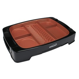 Brentwood Electric Indoor Grill Non-Stick Copper Coating, Multi-Portion, Black